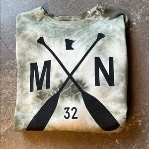 Sota green tie die light weight sweatshirt size XS